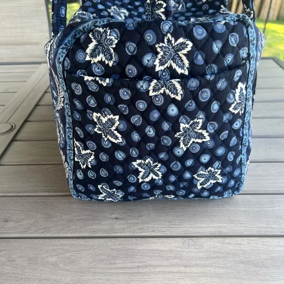 Vintage VERA BRADLEY Blue Coin Y2K Medium Duffle - Picture 5 of 15
